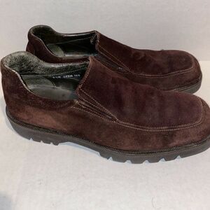 Donald J Pliner Brown Suede Mens Loafers 9.5M